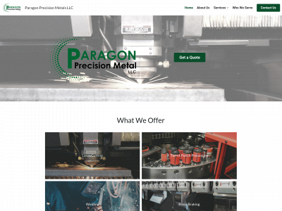 paragonprecisionmetal.com snapshot