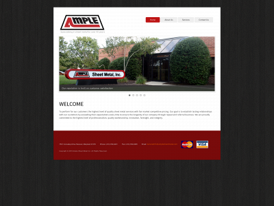 amplesheetmetal.com snapshot