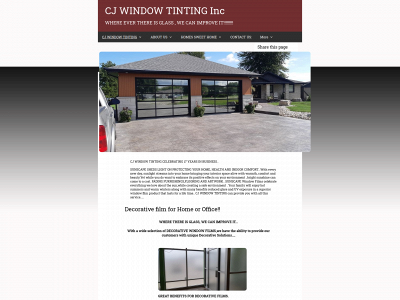 cjwindowtinting.com snapshot