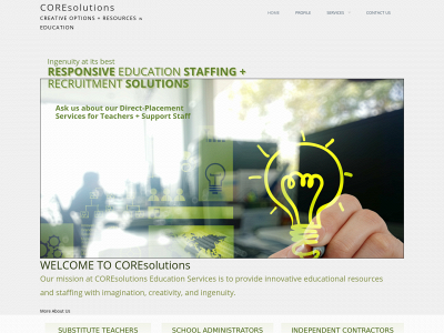 coresolutionsedu.com snapshot