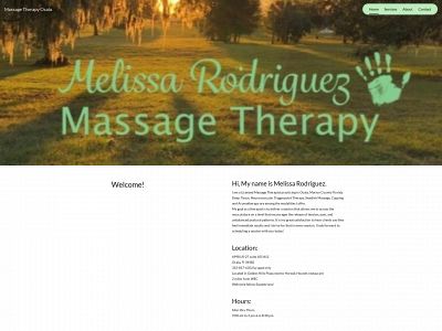 massagetherapyocala.com snapshot