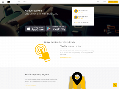 halacabs.com snapshot
