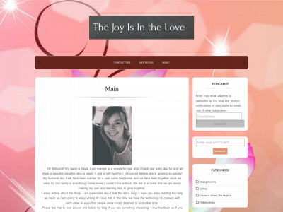 thejoyisinthelove.com snapshot