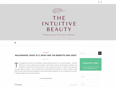 theintuitivebeauty.com snapshot