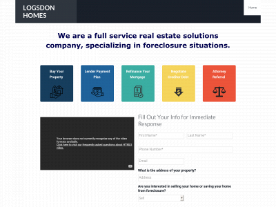 logsdonhomes.com snapshot