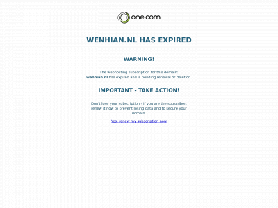 wenhian.nl snapshot