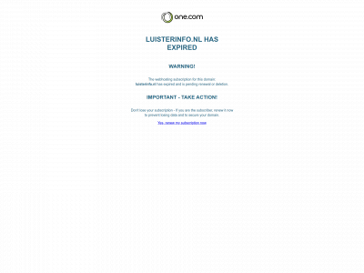 luisterinfo.nl snapshot