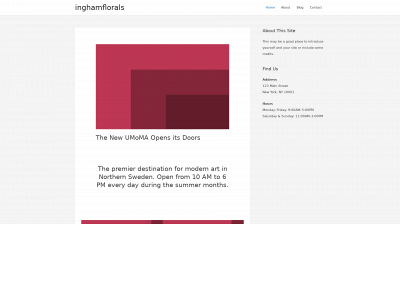 inghamflorals.com snapshot