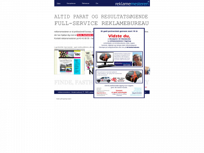 reklamemesteren.dk snapshot