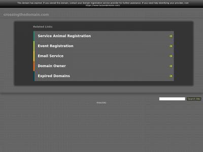crossingthedomain.com snapshot