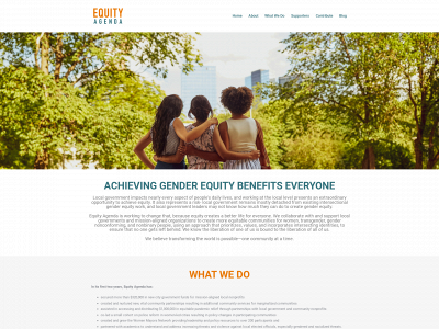 equityagenda.org snapshot