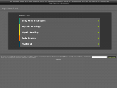 mysticsoul.net snapshot