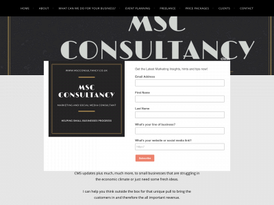 mscconsultancy.co.uk snapshot