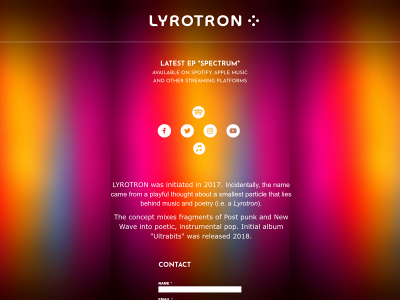 lyrotron.com snapshot