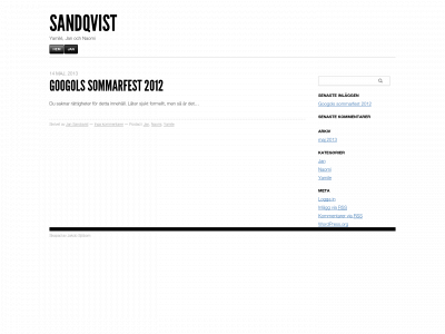 sandqvist.info snapshot