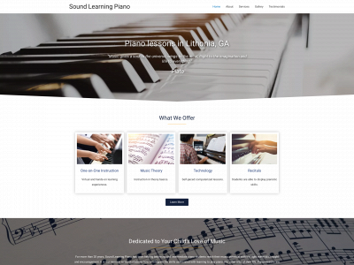 soundlearningpiano.com snapshot