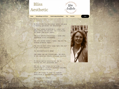 blissaesthetic.se snapshot