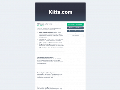 kitts.com snapshot