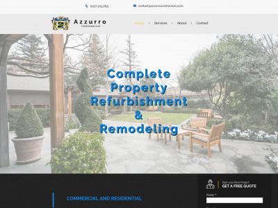 azzurrocontractors.com snapshot