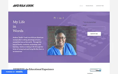 www.andreacook.net snapshot