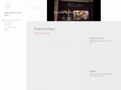 milanowinebarpizzeria.com snapshot