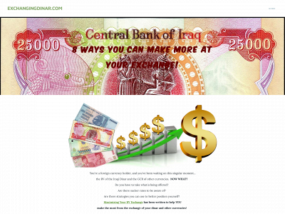 exchangingdinar.com snapshot