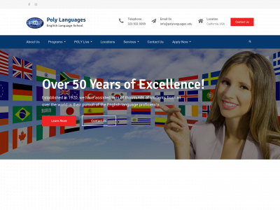polylanguages.edu snapshot