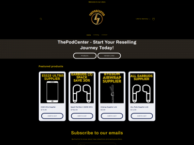 thepodcenter.no snapshot