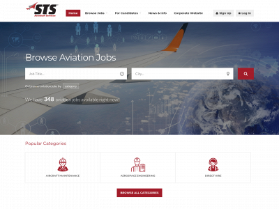 stsaviationjobs.com snapshot