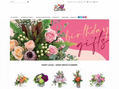 www.thegiftgardenvt.com snapshot