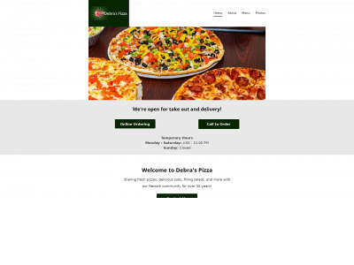 debraspizza.net snapshot