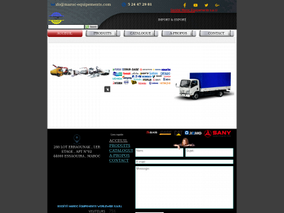 maroc-equipements.com snapshot