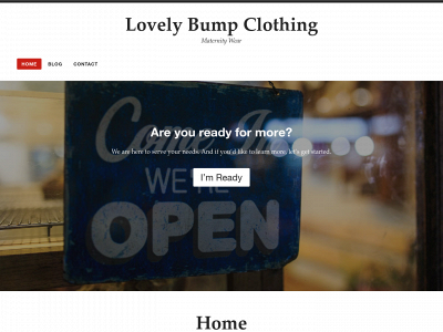 lovelybumpclothing.com snapshot