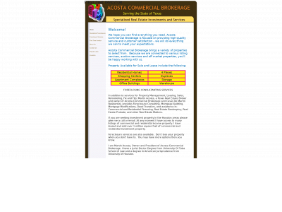 acostacommercial.com snapshot
