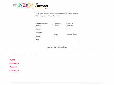 steamtutoring.com snapshot