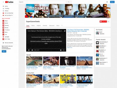 supergamergeeks.com snapshot