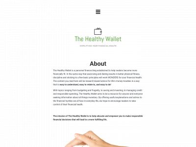 thehealthywallet.org snapshot