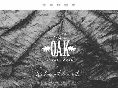 www.threeoaksteakhouse.com snapshot