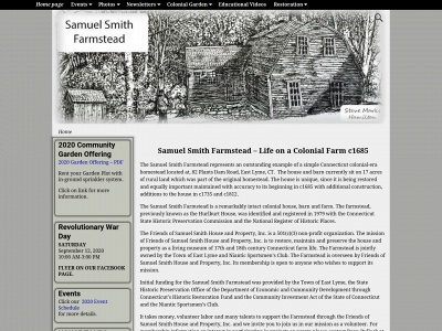 samuelsmithfarmstead.org snapshot