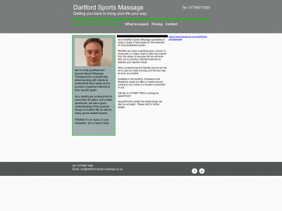 dartford-sports-massage.co.uk snapshot