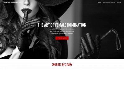 theartoffemaledomination.com snapshot