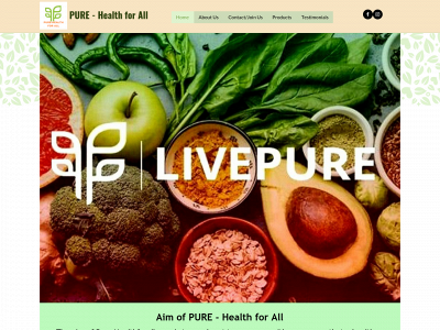 pure-healthforall.com snapshot