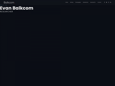 evanbalkcom.com snapshot