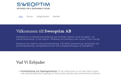 sweoptim.se snapshot