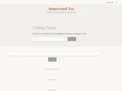 ampersandtea.net snapshot
