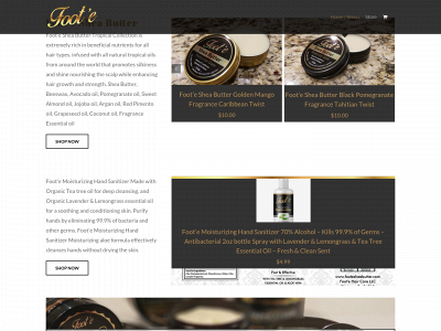 footesheabutter.com snapshot