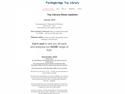fordingbridgetoylibrary.org.uk snapshot