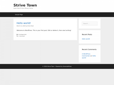 strivetown.com snapshot