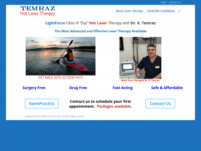 temrazhotlasertherapy.com snapshot