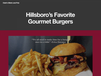 clarksbistroandpub.com snapshot